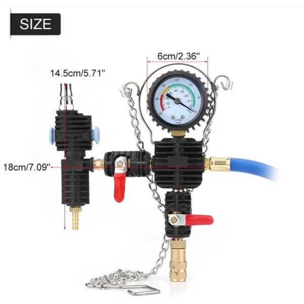 Universele vacuümtester voor radiatoren, inclusief lekdetectieset._voghion.com