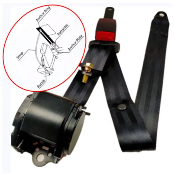 Automatic 3-Point Seat Belt For Universal Fit_voghion.com