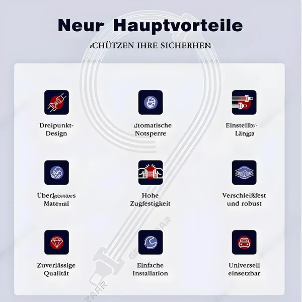 Automatische 3-punts veiligheidsgordel voor universele pasvorm_voghion.com