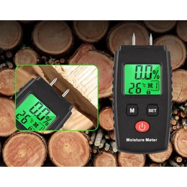 3-in-1-Feuchtigkeitsmessgerät für Holzwände und Wandkonstruktionen mit LCD-Anzeige_voghion.com