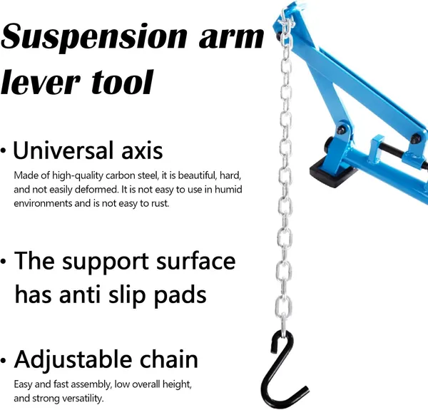 Outil de levier pour bras de suspension, destiné à la réparation automobile et aux travaux de suspension._voghion.com