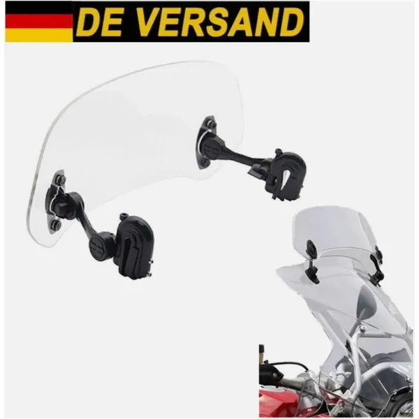 Universelle Motorrad-Windschutzscheibenverlängerung – verstellbar, universelles Design, passend für die meisten Motorräder_voghion.com