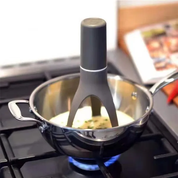 Le mélangeur automatique unique pour poêles - Pieds en nylon plus longs - Ustensiles de cuisine - Fouet mélangeur triangulaire automatique_voghion.com