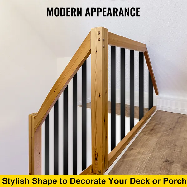 Deck Balusters Metal Deck Spindles 76 Pack 29.5' Aluminum Alloy Railing_voghion.com